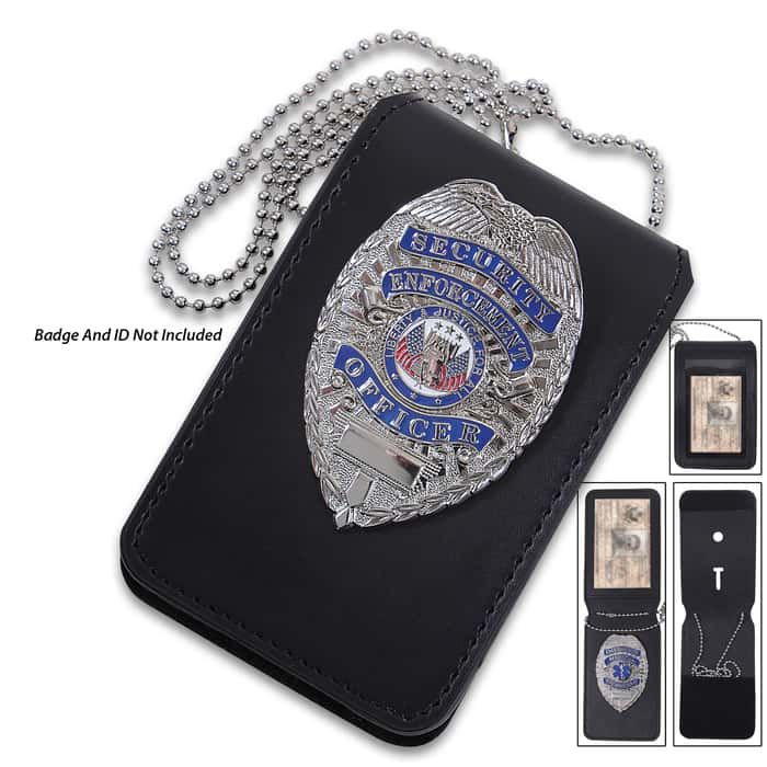 Universal Leather Badge And ID Holder