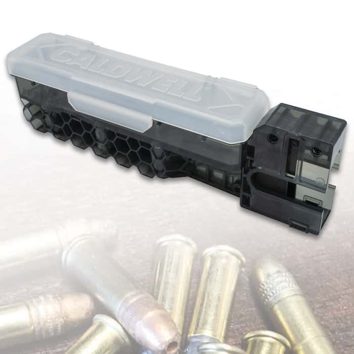 AR15 22LR Mag Charger - Fastest Loader Ever, Polycarbonate Construction, Holds Up To 100 Rounds
