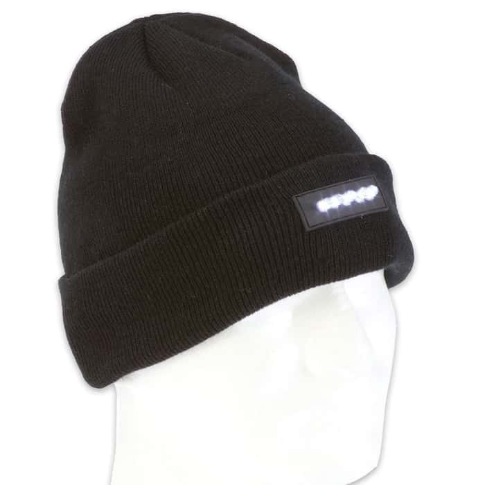 stocking cap with built in light