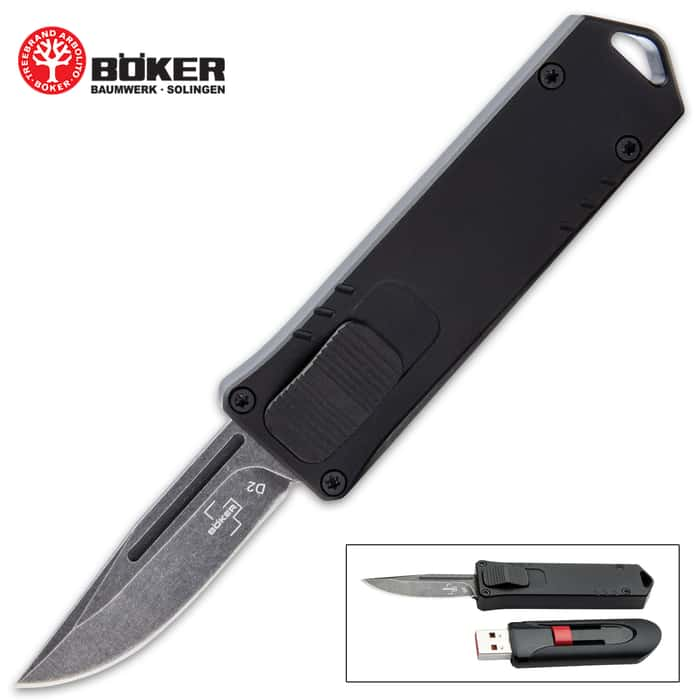 Boker Plus USB OTF Automatic Pocket Knife