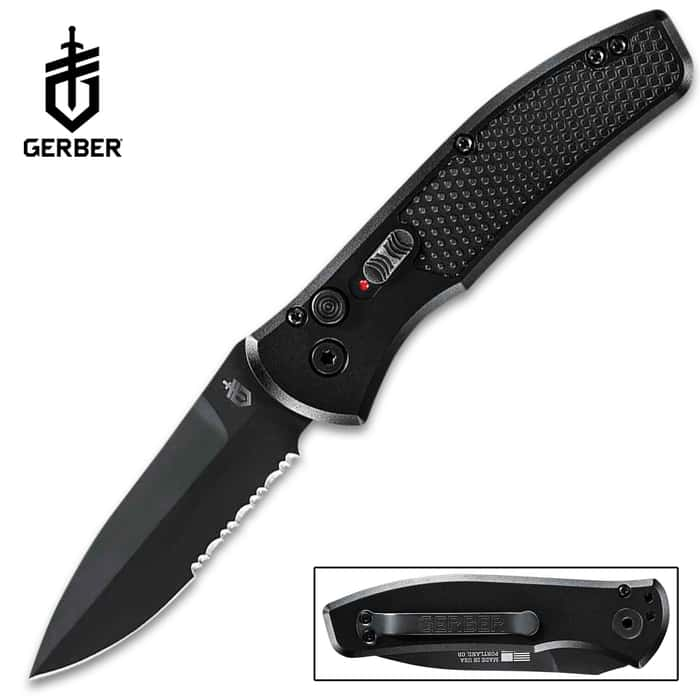 Gerber Empower Automatic Serrated Pocket Knife S30V