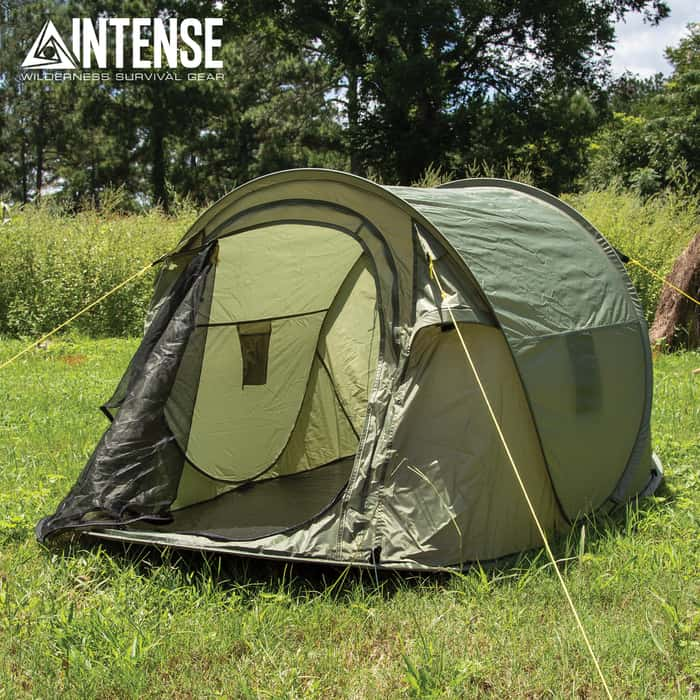 Intense Two Person OD Pop Up Tent