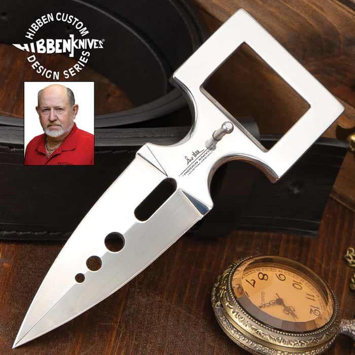 Hibben Belt Buckle Knife and Belt Knives & Swords At The