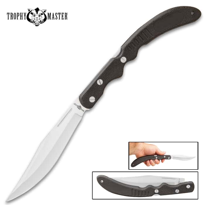 Trophy Master Banana Blade Lockback Pocket Knife