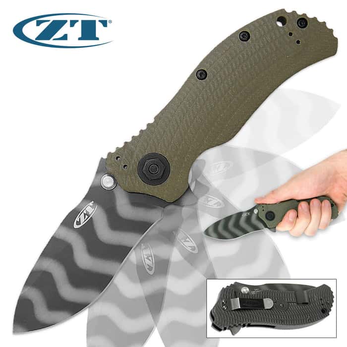 Zero Tolerance 0301 Tiger Stripe Assisted Opening