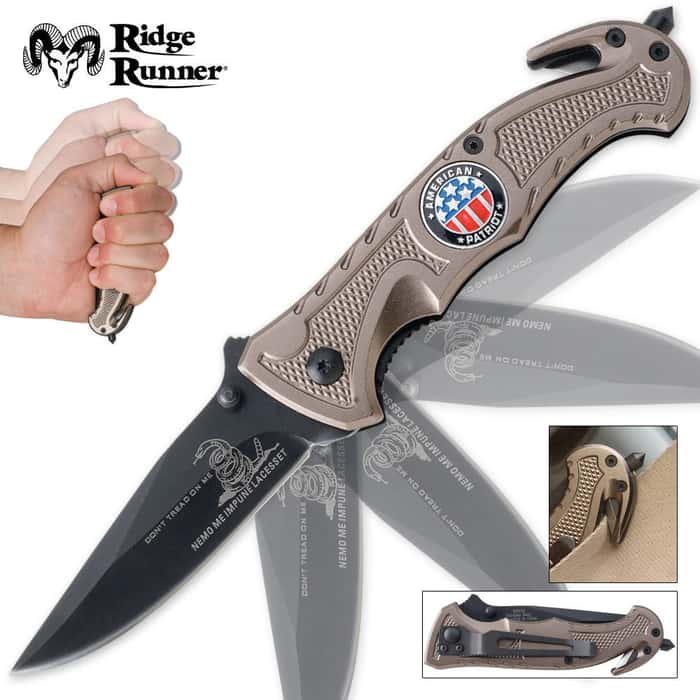 Ridge Runner Dont Tread On Me Assisted Opening Pocket Knife