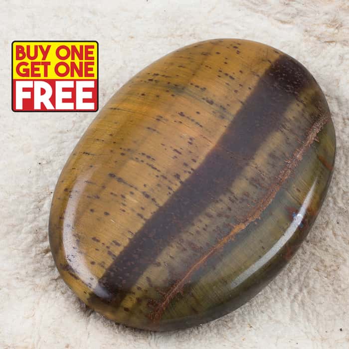 Tiger Eye Worry Stone - BOGO