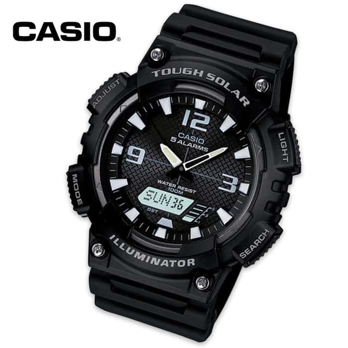 casio tough solar charging time