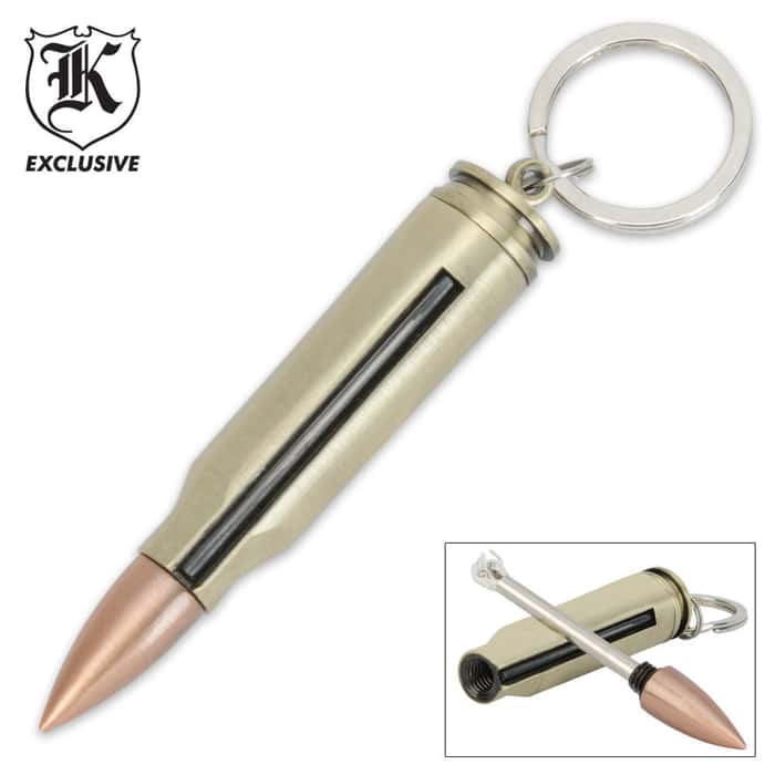 Permanent Match Bullet Key Chain