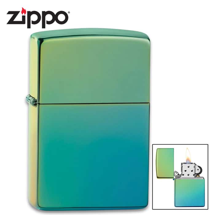 Zippo high polish teal lighter