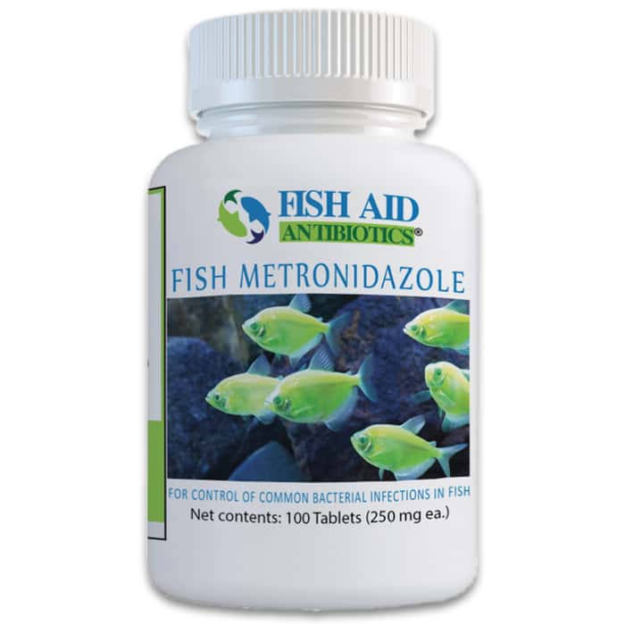 Fish Aid Antibiotics Metronidazole 250 Mg 100