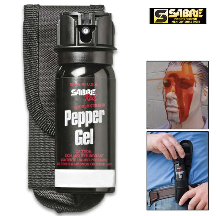 Sabre Red 1.8 oz. Flip Top With Fluorescent Arm Band
