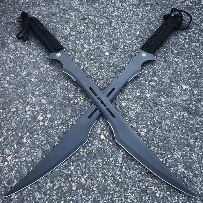 Twin Ninja Swords with Tactical Scabbards