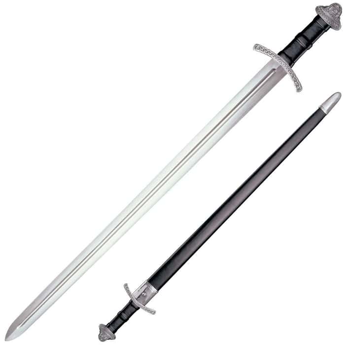 Cold Steel Viking Sword with Leather and Wood Scabbard for sale online