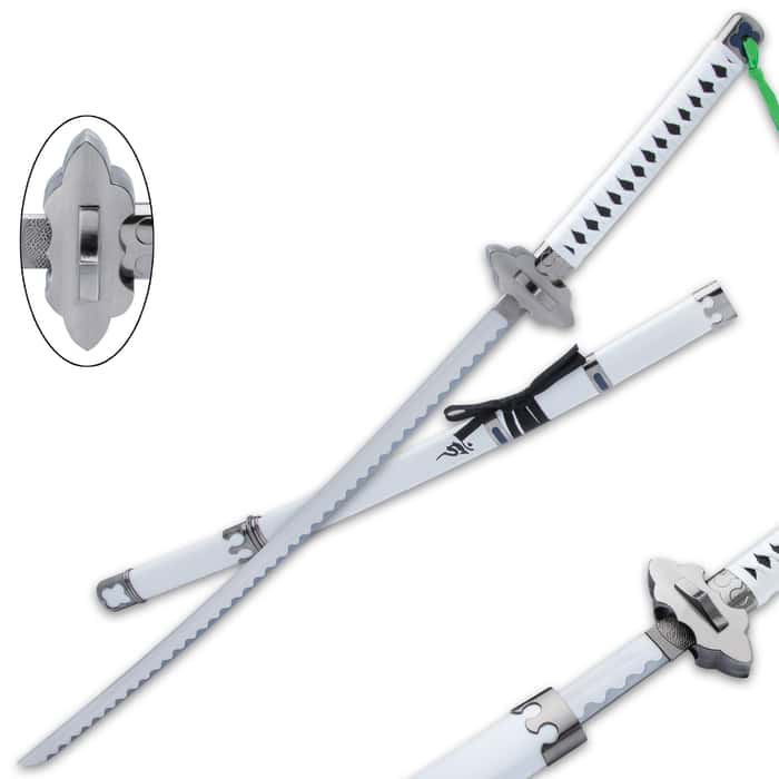 Inspired by popular anime weapons, the Exorcist White Anime Katana is an impressive display sword for your collection