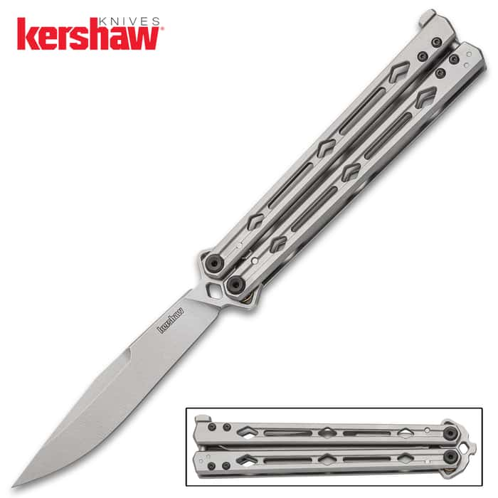 Kershaw Lucha Butterfly Knife 14c28n Stainless Steel