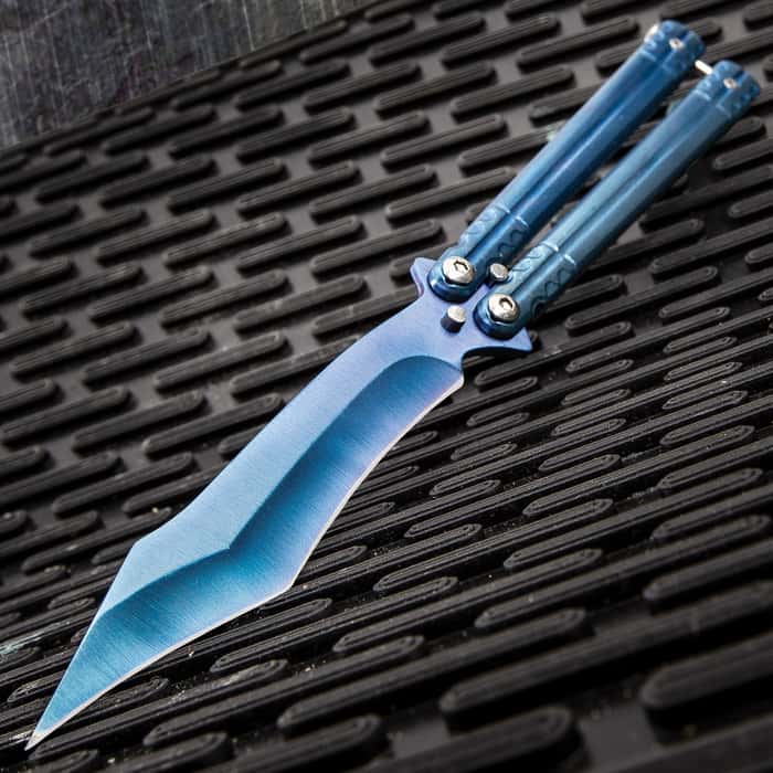 Kershaw Lucha 5150 BlackWash 14C28N Stainless Steel KVT Balisong Knife For  Sale
