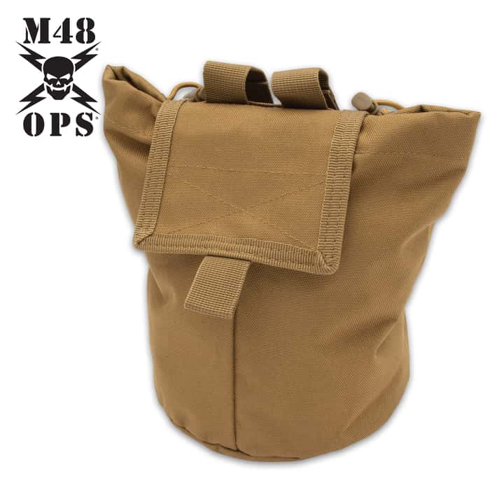 Perfect from the range to the field, this MOLLE dump pouch attaches easily to tactical vests and offers a simple storage option