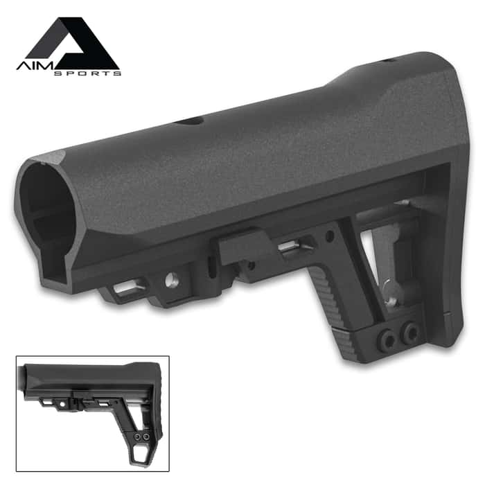 AIMS Advanced Modular Stock - Lightweight Design, Collapsible To Six Lengths, Removable Lower Portion, Sling Attachment Points