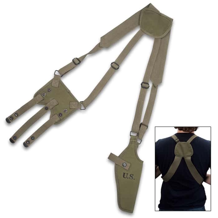 Us 1911 Canvas Pistol Shoulder Holster Canvas