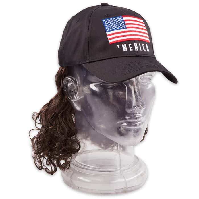 ‘Merica Fake Hair Cap Hat