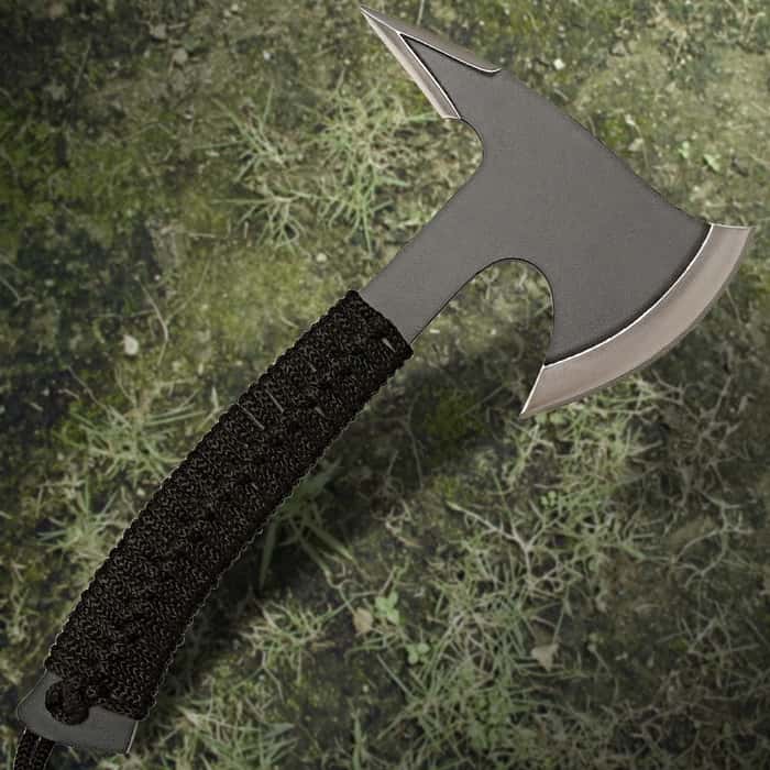 Tomahawk Compact Full Tang Axe With Spike For Camping & Hiking