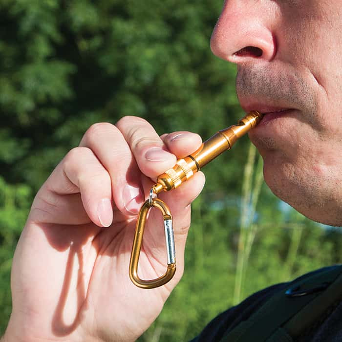 Trailblazer Emergency Whistle with Carabiner