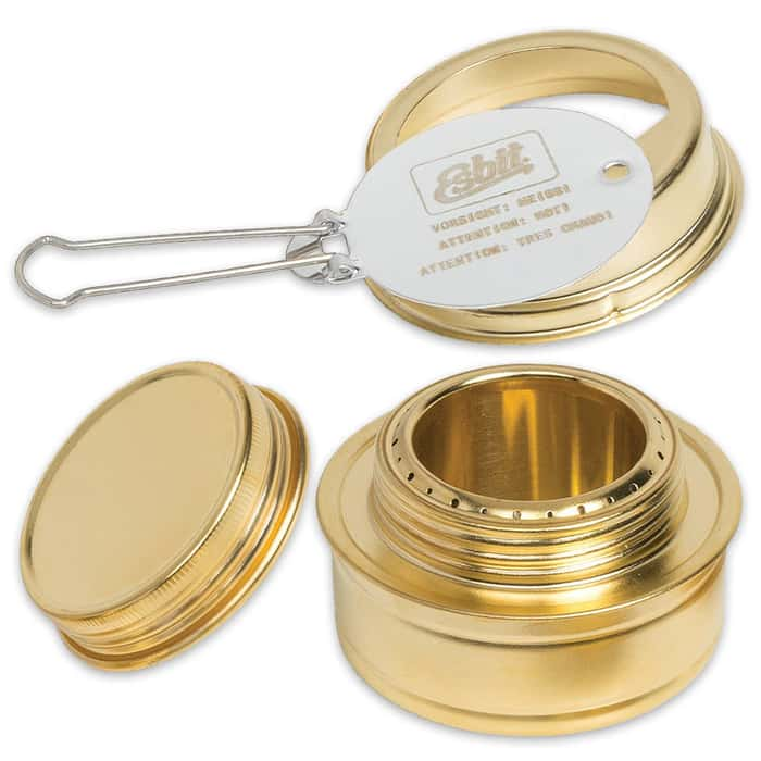 Brass Alcohol Burner With Lid Handle