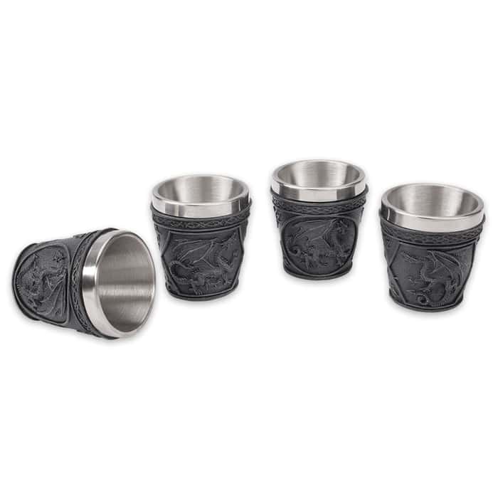 Dragon Shot Glasses Set of Four
