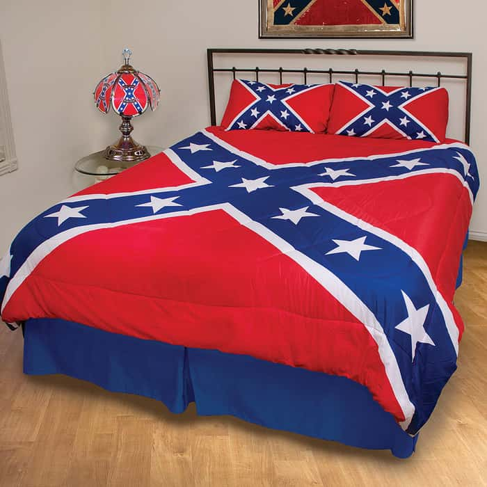 Rebel Flag Three-Piece Comforter Set