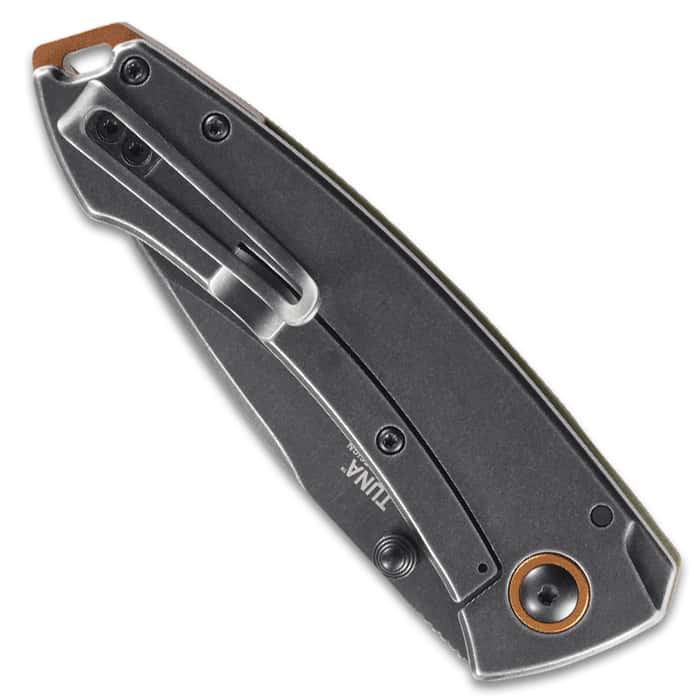 CRKT Tuna Pocket Knife 8Cr13MoV Steel Blade,