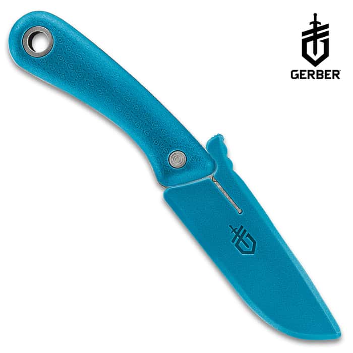 Gerber Cyan Spine Fixed Blade Knife With