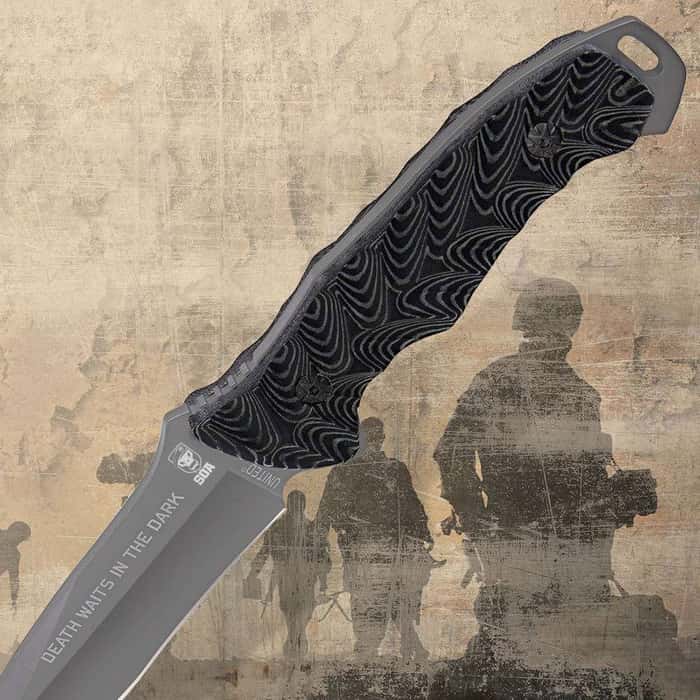 United Cutlery SOA Titanium Coated Micarta Handle Knife Kydex Sheath