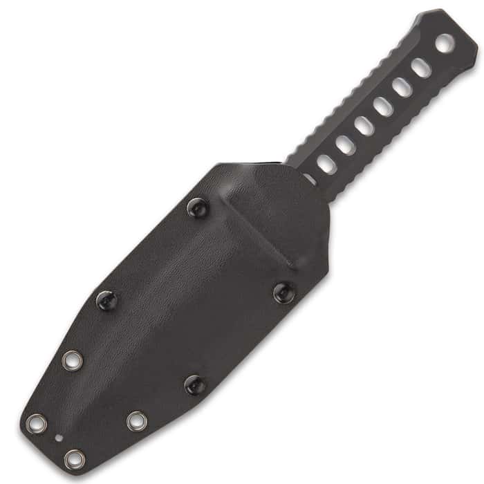 M48 Black Combat Dagger With Sheath CNC