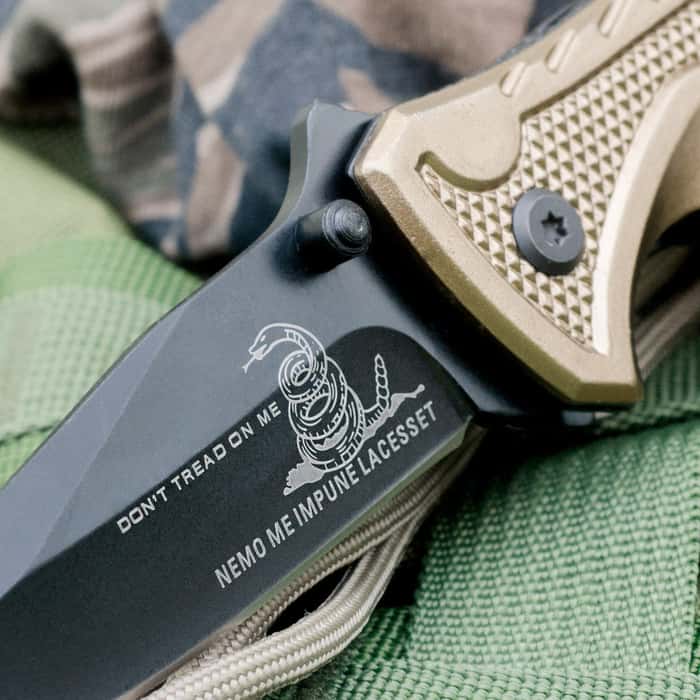 Ridge Runner Dont Tread On Me Assisted Opening Pocket Knife