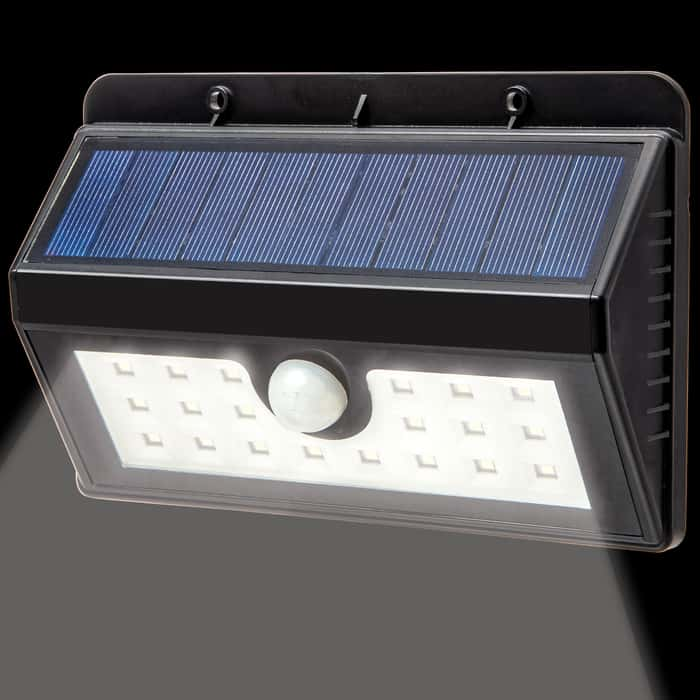 Night Watchman Solar Outdoor Motion Wall Light