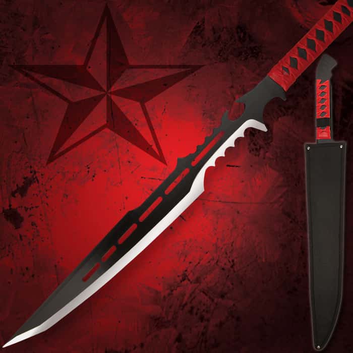 Red Guardian Fantasy Sword With Sheath
