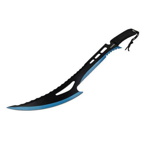 Havoc Blue Tactical Machete Sword With Sheath
