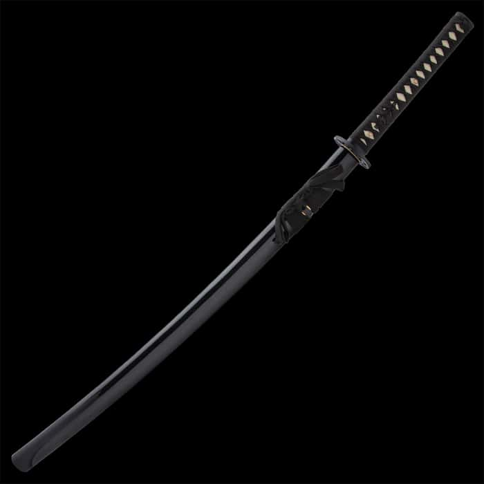 Shinwa Midnight Bamboo Katana And Scabbard Damascus