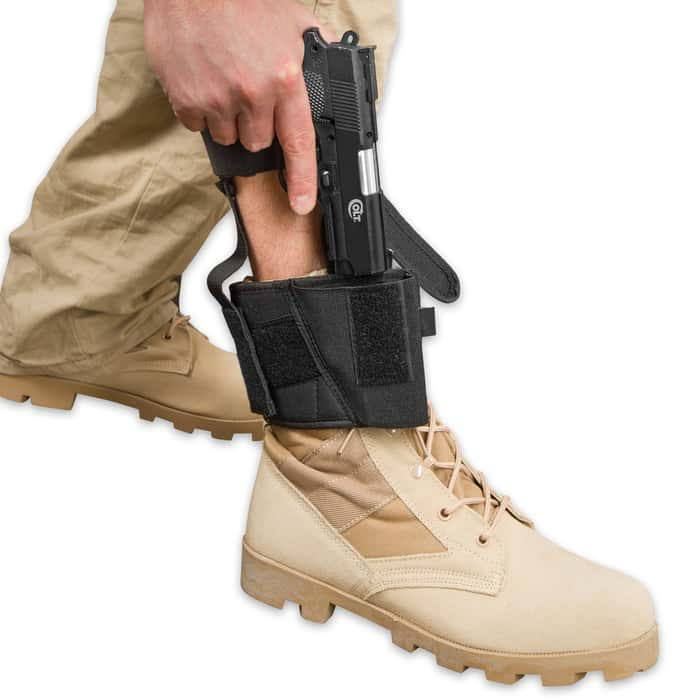 M48 OPS Concealed Ankle Holster - Black