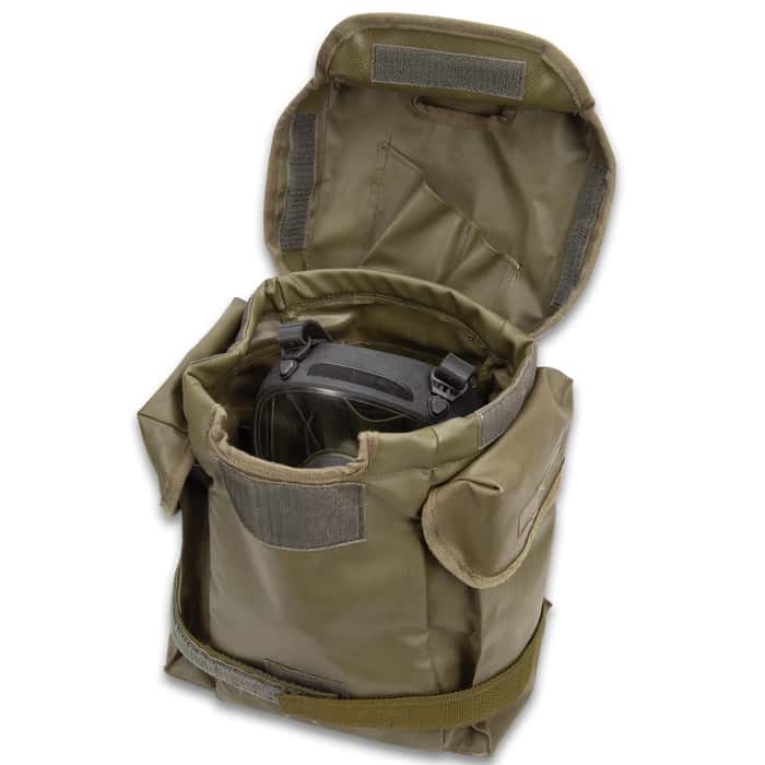 Polish Gas Mask MP5 With Filter And Transport Bag, Protective Eye Lens, Authentic Military Surplus