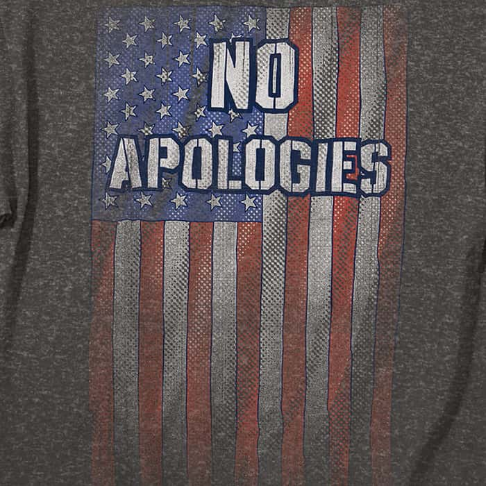 no apologies shirt