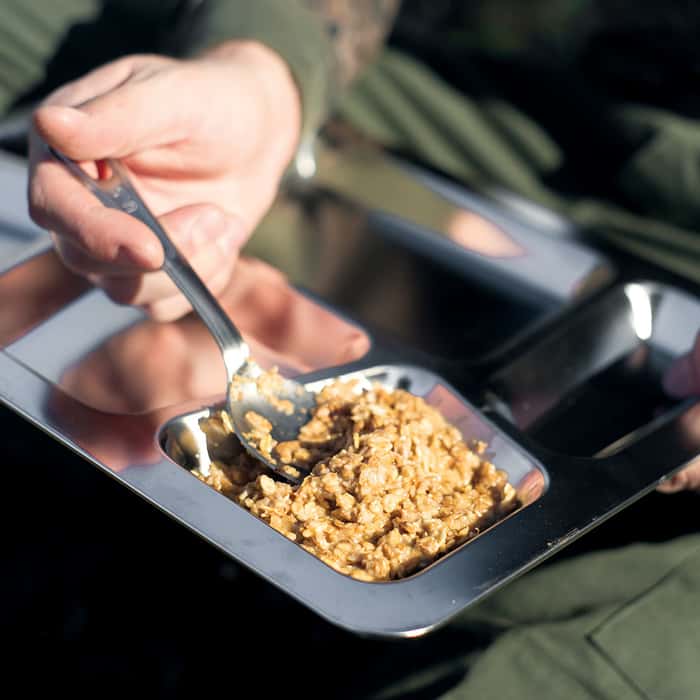Military Surplus Stainless Steel Dining Tray