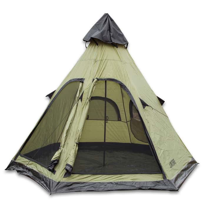 Intense Wilderness Survival Gear Four Person Teepee