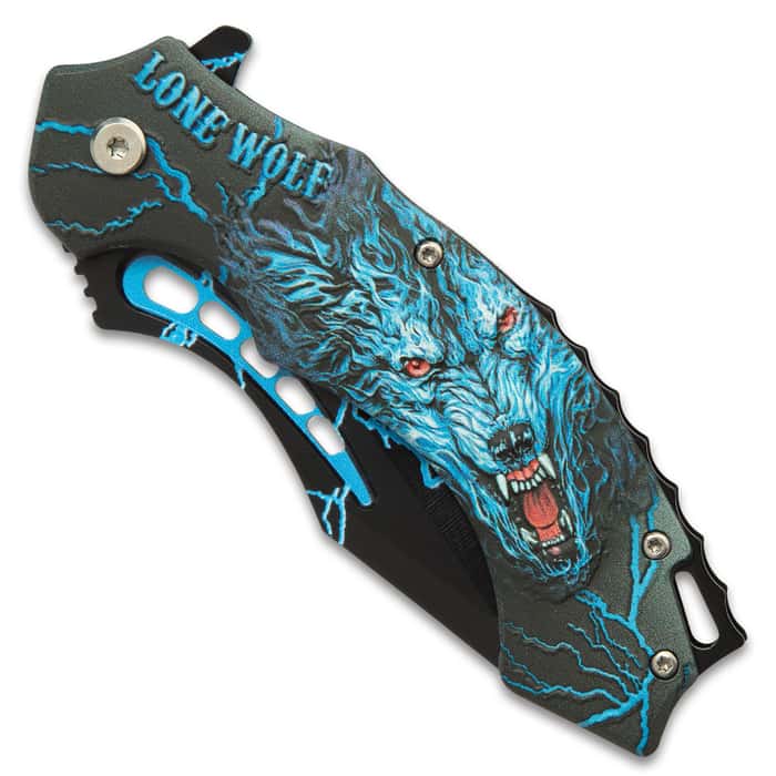 Lone Wolf Assisted Opening Pocket Knife Stainless