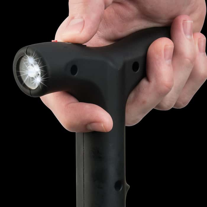 Zap Self Defense Cane with Flashlight