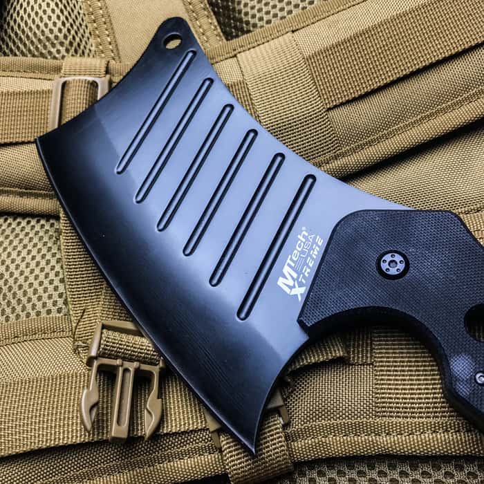 Karambit Style Fixed Blade Cleaver Knife With