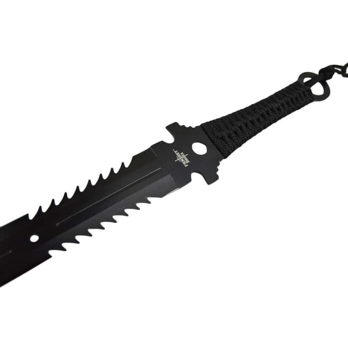 Black Ninja Samurai Machete Sword And Kunai