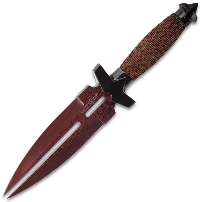 Hibben HellFyre Double Shadow Knife With Sheath