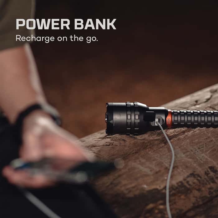 NEBO Rechargeable 12K Flashlight With Power Bank